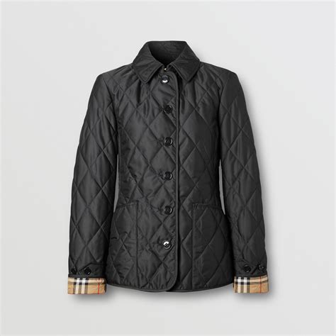 diamond quilted burberry jacket